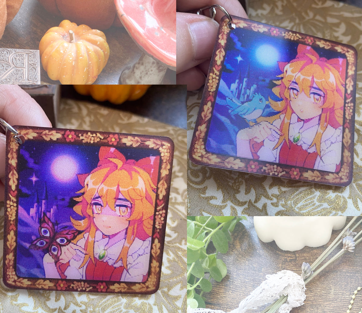 Moonlit Elise Lenticular Keychain ~ Little Goody Two Shoes