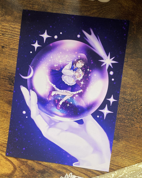 Alchemist's Midnight Fortune ~ OC Print and Sticker Set