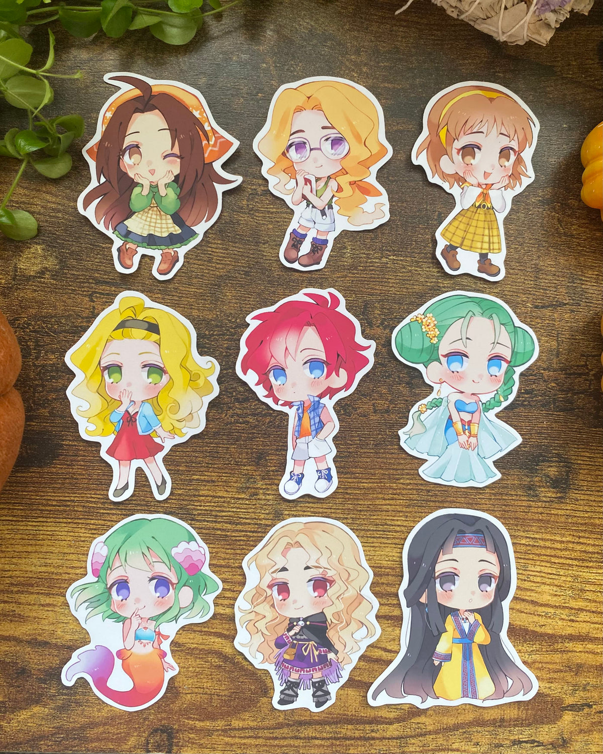 Farming Sim Girls Stickers ~ Harvest Moon DS