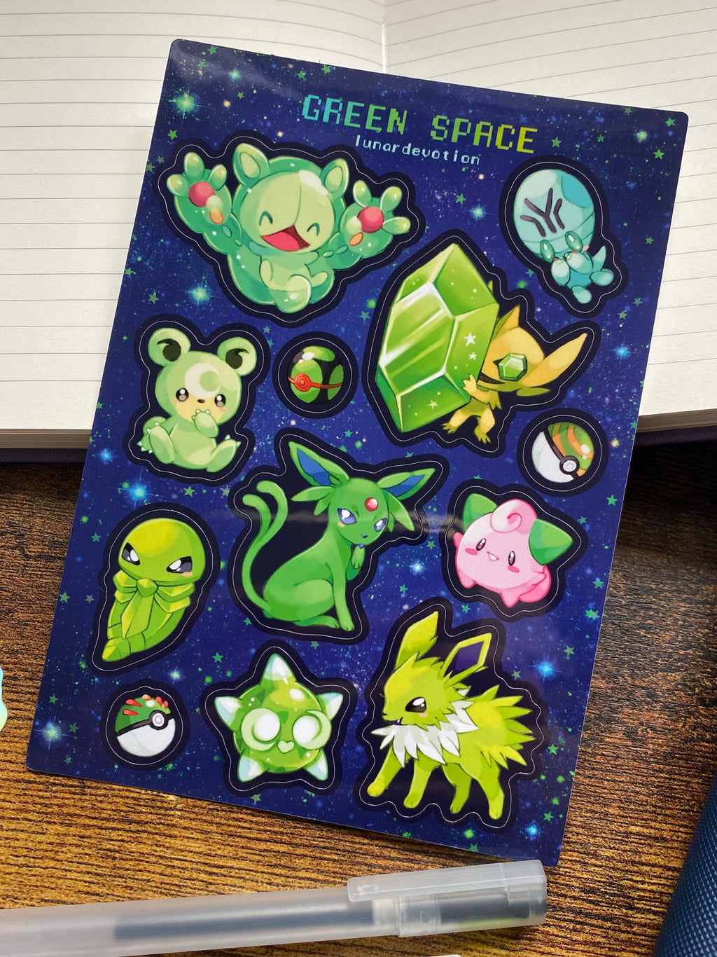 Green Space ~ PKMN Sticker Sheet