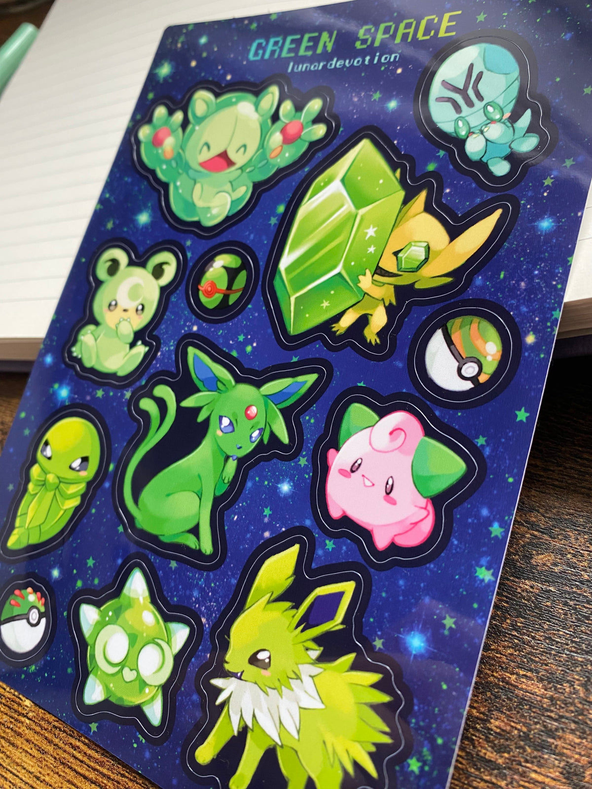 Green Space ~ PKMN Sticker Sheet